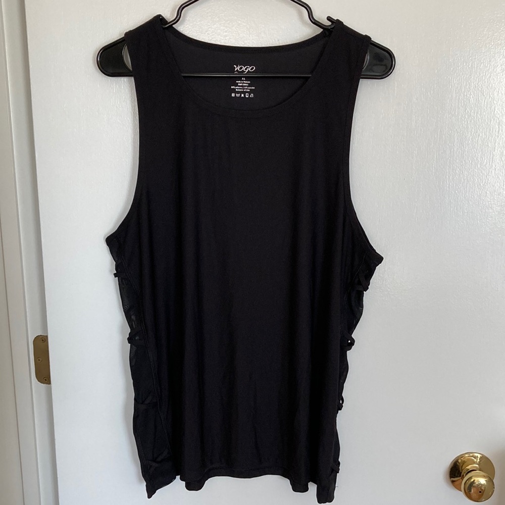 VOGO Womens Black XL Athletic Tank Top